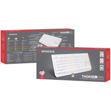 GENESIS Thor 230 TKL Keyboard Gaming USB + RF Wireless + Bluetooth QWERTY US English White