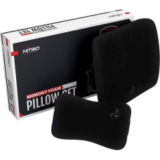 Nitro Concepts Memory Foam Pillow Set Black/Black - memory foam pillow set