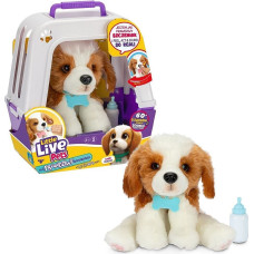 Cobi Maskotka interaktywna little live pets - piesek z transporterem