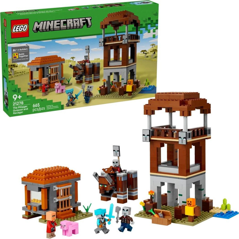 Lego minecraft 21278 kryjówka rozbójników i dewastatorów