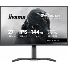 Iiyama Monitor 27 cali gb2741qsu-b1 ips,qhd,144hz,1ms,2xusb,                adaptive g-sync,hdmi,dp,350cd, has (150) pivot