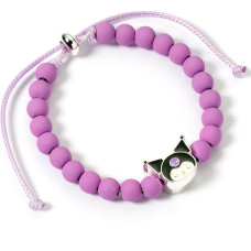 The Carat Shop Ltd Carat Shop Hello Kitty - Purple Beaded Bracelet with Kuromi Charm (HKBB0003)