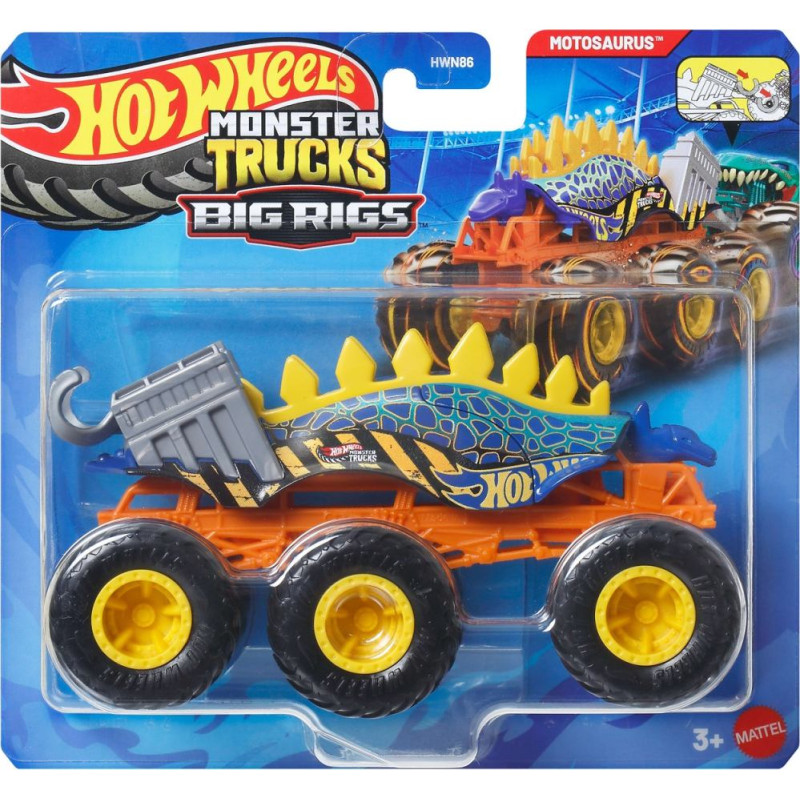 Mattel Hot Wheels: Monster Trucks Big Rigs - Motosaurus Vehicle (JCH43)