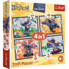Trefl DISNEY STITCH Pužļu komplekts 4in1