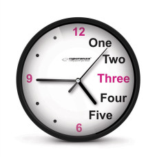 Esperanza zegar ścienny prague czarny