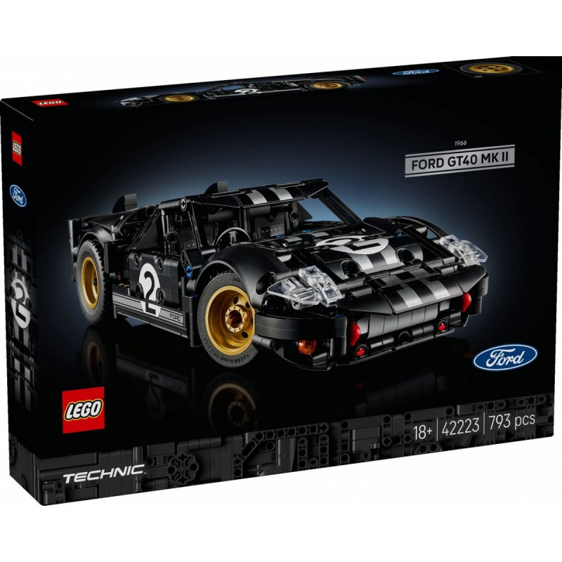 Lego ® Technic: 1966 Ford GT40 MKII Race Car (42223)