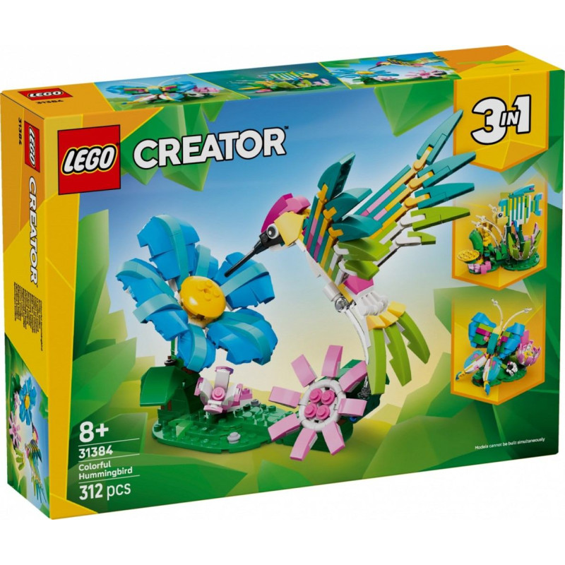 Lego creator 31384 dzikie zwierzęta: kolorowy koliber