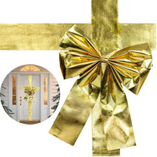 DOOR BOW 33x42CM GOLDEN RIBBON