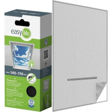 MOSQUITO NET WINDOW ROOF 140X170 BLACK POLYESTER + VELCRO TAPE