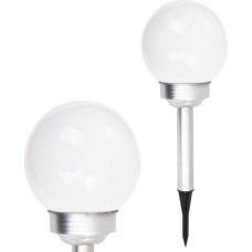 SOLAR LAMP MILK GLOBE 15x44CM