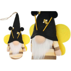 BLACK BEE GNOME 20CM PENDANT SPRING DECORATION