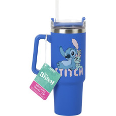 Paladone Products Paladone: Stitch - Blue 900ml Multiway Travel Cup and Straw (PP14794LS)