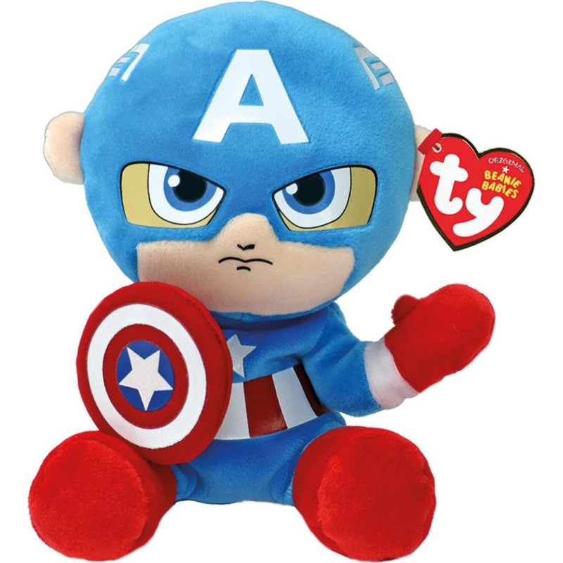 As Company AS Beanie Babies Marvel: Captain America - Plush 15cm (1607-44002)