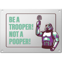 Itemlab Original Stormtrooper - Stormpooper Metal Sign (LAB560026)