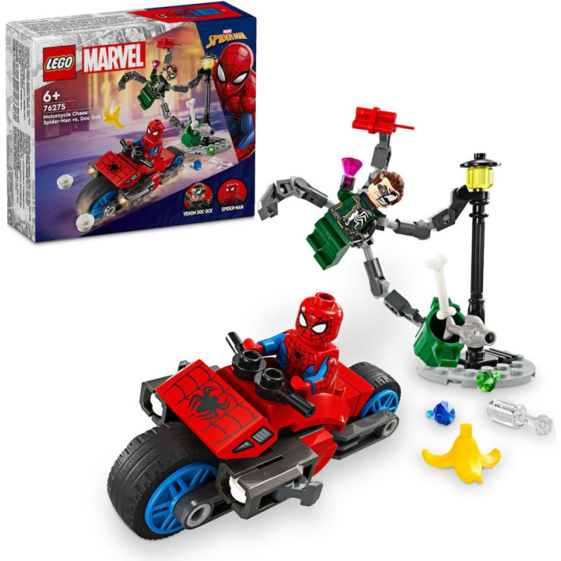 Lego ® Marvel: Motorcycle Chase: Spider-Man vs. Doc Ock (76275)