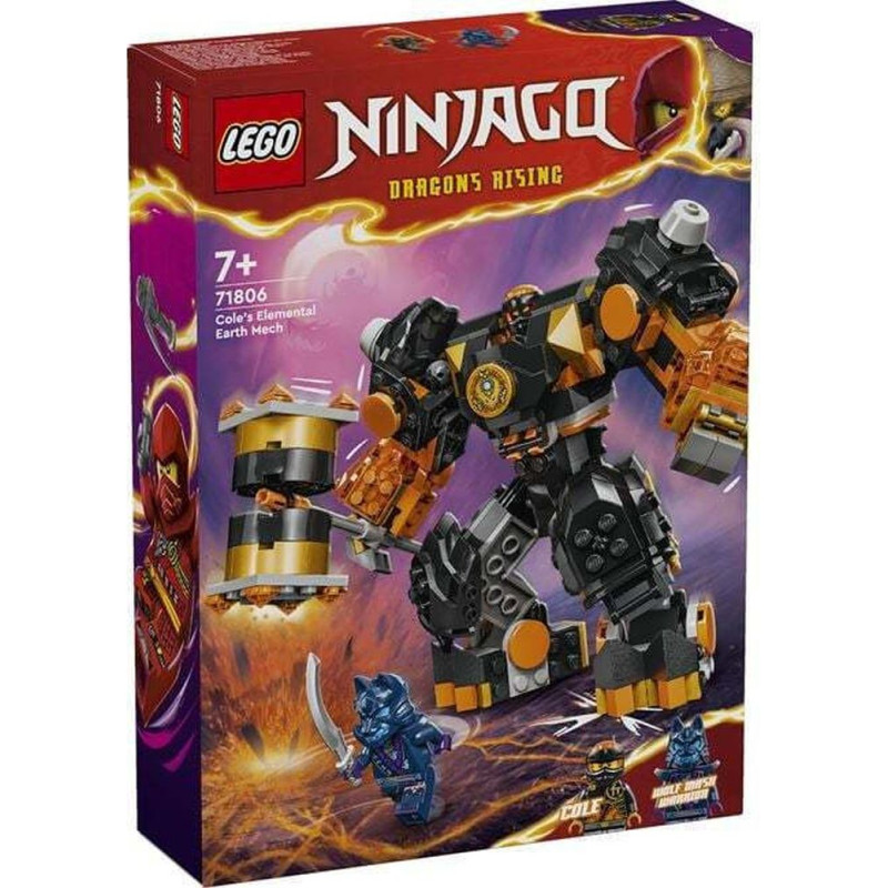 Lego ® NINJAGO®: Cole’s Elemental Earth Mech Toy (71806)