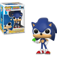 Funko Pop! Games: Sonic The Hedgehog - Sonic With Emerald #284 Vinyl Figure