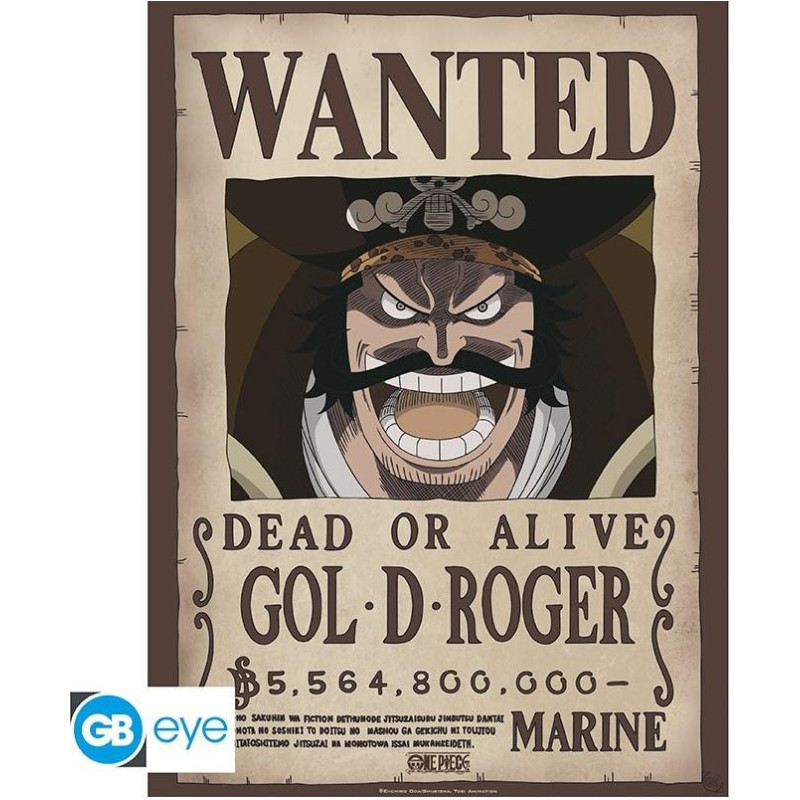 Abysse One Piece - Wanted Gol .D. Roger Poster Chibi (52x38cm) (GBYDCO266)