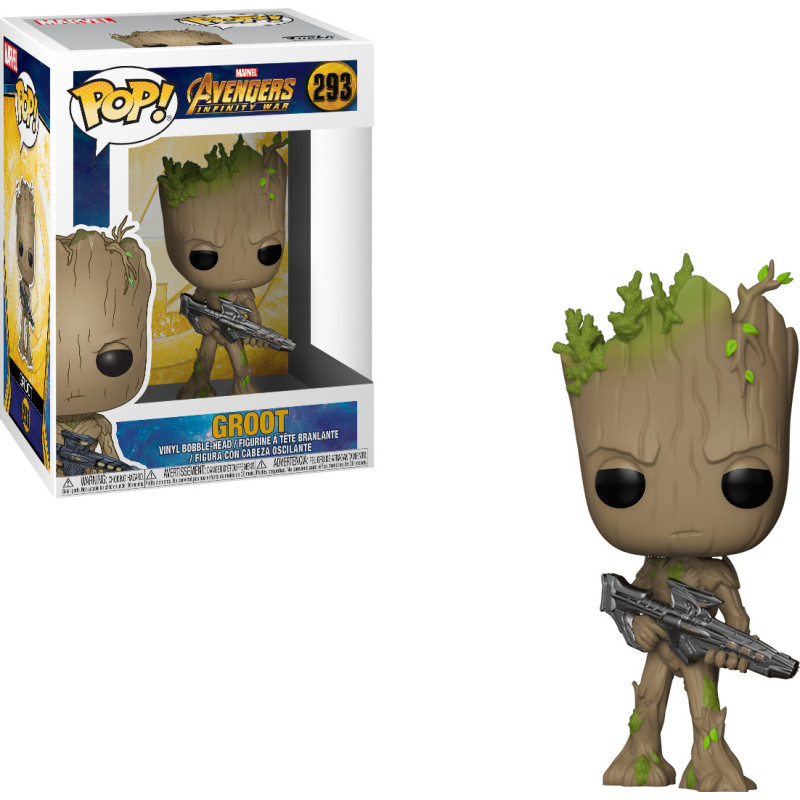 Funko Pop! Marvel: Avengers Infinity War - Groot #293 Bobble-Head Vinyl Figure