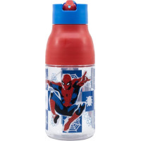 Stor Marvel: Spiderman Black Board -  Double Opening Sipper Ecozen Bottle (420ml) (74735)