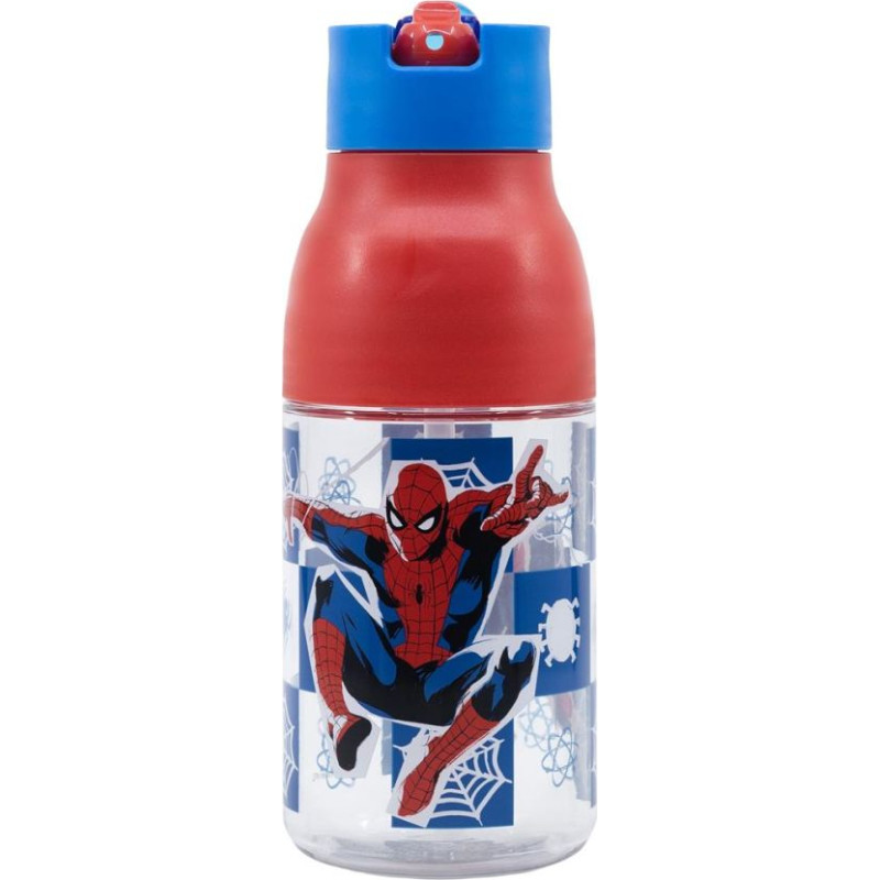 Stor Marvel: Spiderman Black Board -  Double Opening Sipper Ecozen Bottle (420ml) (74735)