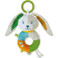 Clementoni AS Baby Clementoni - Lovely Soft Bunny Rattle (1000-17787)