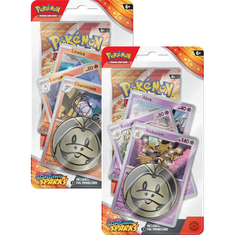 Pokemon TCG Scarlet & Violet - Surging Sparks - Premium Checklane Blister Box (12)