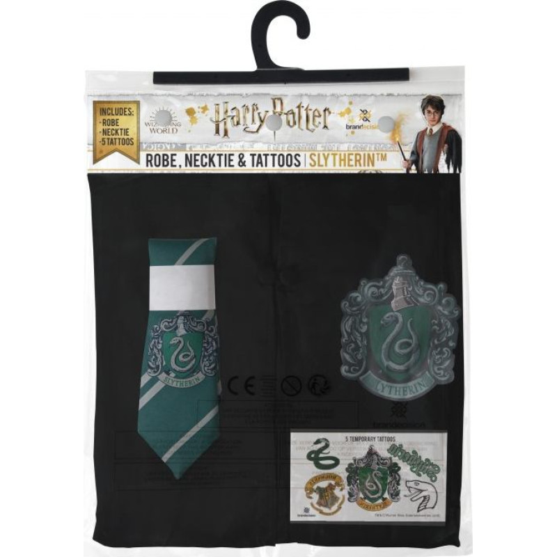 Cinereplicas Harry Potter Entry Robe, Necktie & Tattoos Slytherin Small EU