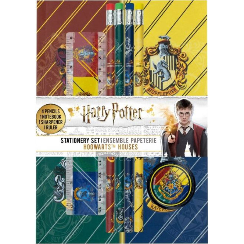 Cinereplicas Harry Potter Stationery Set - Hogwarts houses