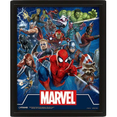 Pyramid Wall Art - Marvel (Cinematic Icons) 3D Framed 20x25