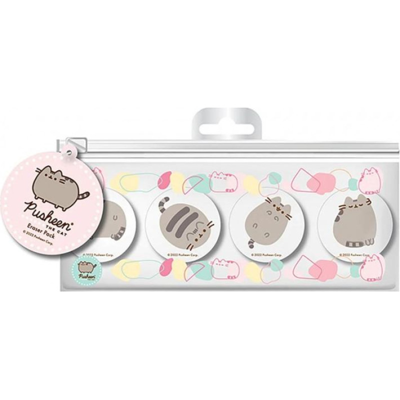 Pyramid Erasers Shaped Pusheen (Botanical)