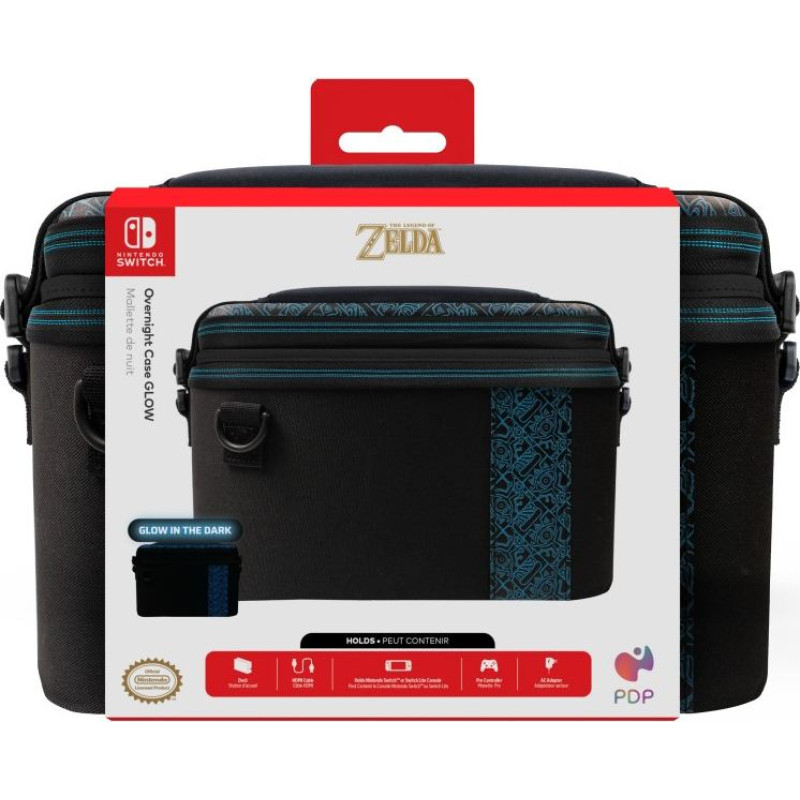 PDP Pull-N-Go Case GLOW - Sheikah Shoot Switch