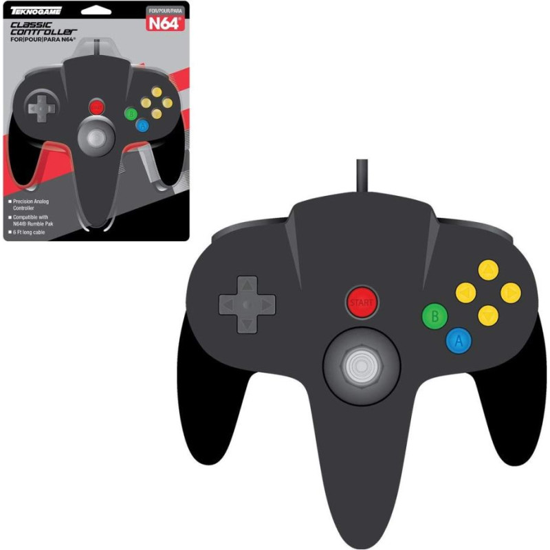 Teknogame N64 Controller Black - pults