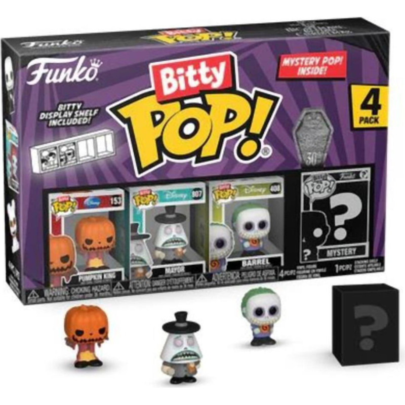 Funko Bitty Pop! 4-Pack: Disney The Nightmare Before Christmas 30th - Pumpkin King Vinyl Figures