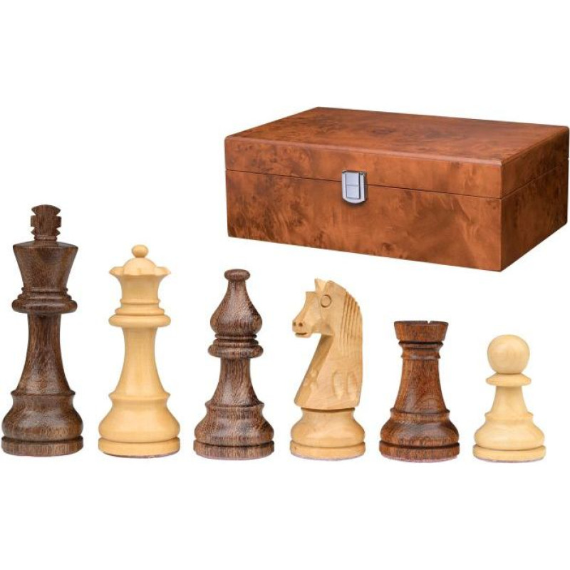 Philos Chess pieces Titus, king height 83 mm, in wooden box šaha figūras 2052