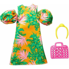 Mattel Barbie Fashion - Tropico Dress Puffy Sleeves, Purse & Headband (HBV32)