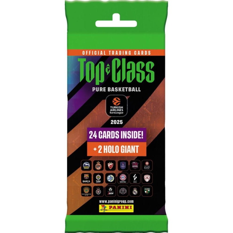 Panini Euroleague Top Class: Display of 10 Special Packs (24 cards plus 2 bonus Cards per Pack)