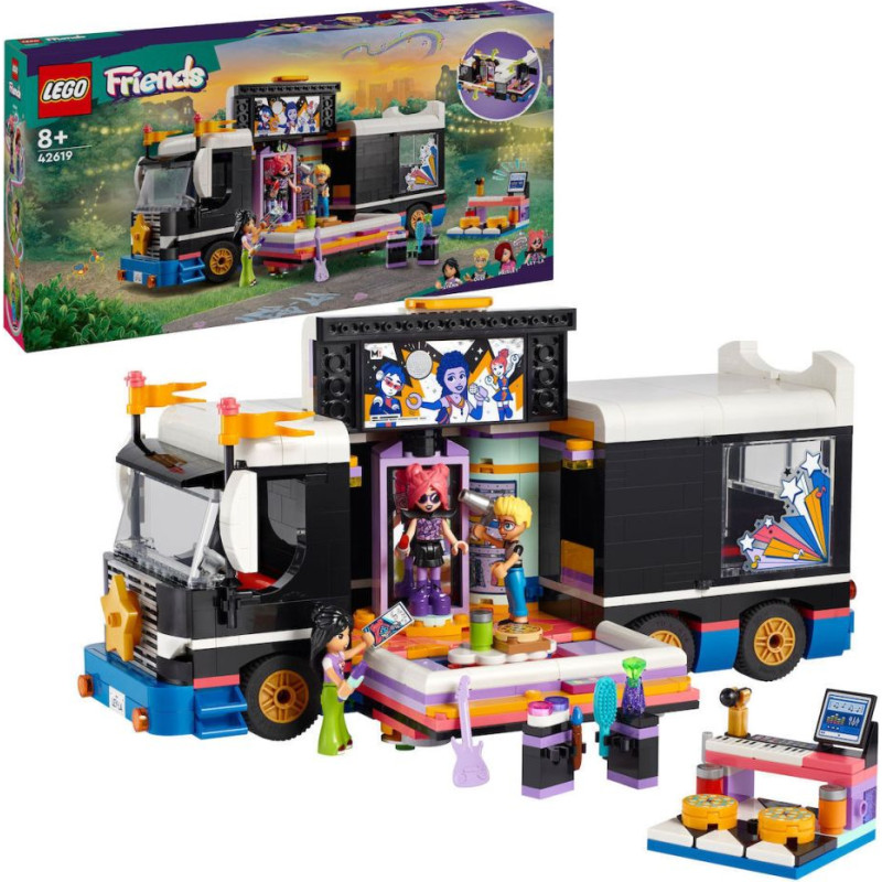 Lego ® Friends: Pop Star Music Tour Bus Toy (42619)