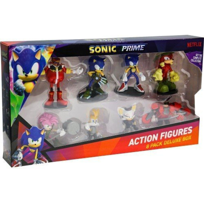 P.m.i. Sonic Prime - 8 Pack Deluxe Box (S1) Action Figures (7.5cm) (SON6080)