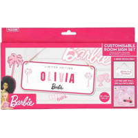 Paladone Products Paladone: Barbie - Customisable Room Sign Set (PP11568BR)