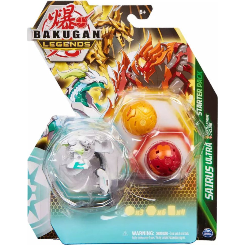 Spin Master Bakugan Legends: Sairus Ultra - Auxillataur  Cycloid Starter Pack (20140287)