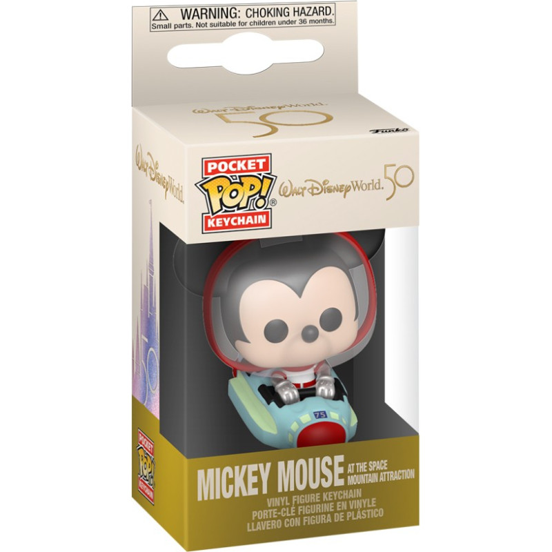 Funko Pocket Pop!: Walt Disney World 50 - Mickey Mouse at the Space Mountain Attraction Vinyl Figure Keychain