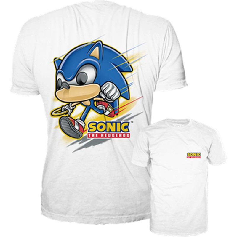 Funko Pop! Tees (Adult): Sonic - Sonic (Running) T-Shirt (L)