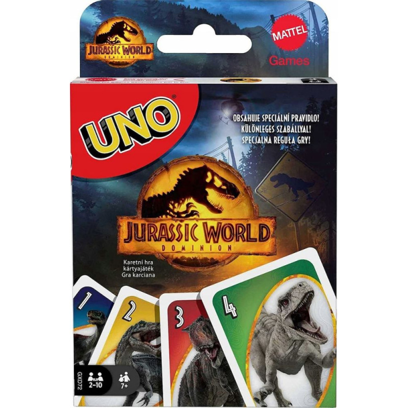 Mattel UNO: Jurassic World 3 - Card Game (GXD72)