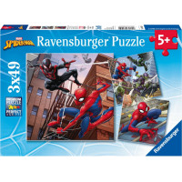 Ravensburger Puzzle Marvel: Spider-Man - Spider-Man in Action (3x49pcs) (8025)