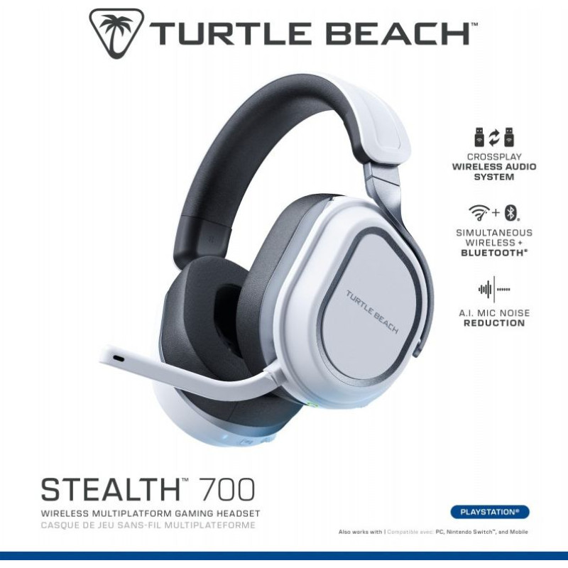 Turtle Beach Stealth 700 Gen 3 - White PS4, PS5