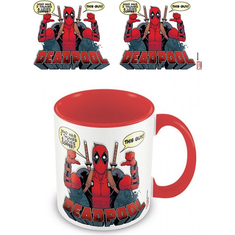 Pyramid Mug Deadpool (2 Thumbs) Red