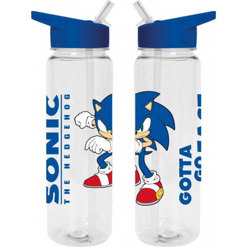 Pyramid Plastic Drinks Bottle Sonic The Hedgehog (Gotta Go Fast)