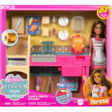 Mattel Barbie: Barbie & Teresa Recipe for Friendship - Cook & Create Kitchen Teresa Doll (JCT06)