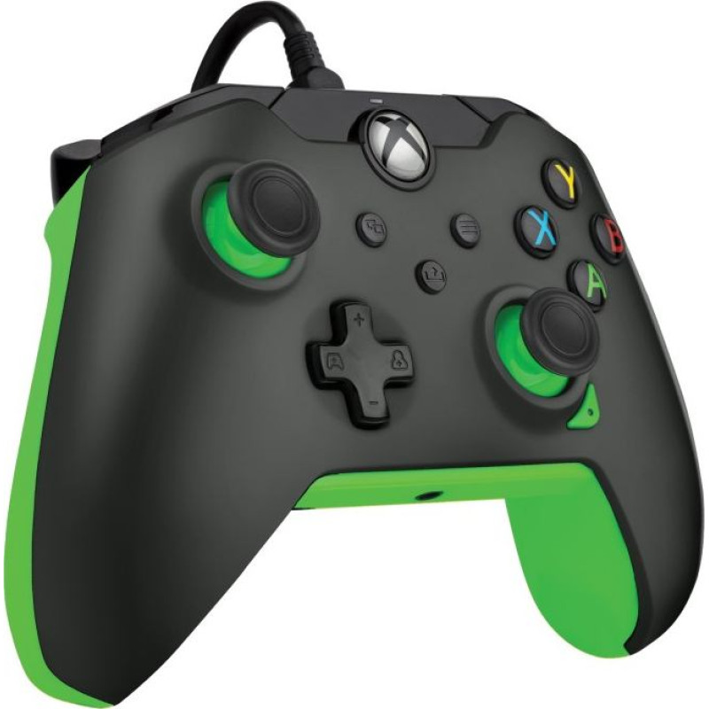 PDP Gaming Wired Controller - Neon Black PC, Xbox One, Xbox Series X